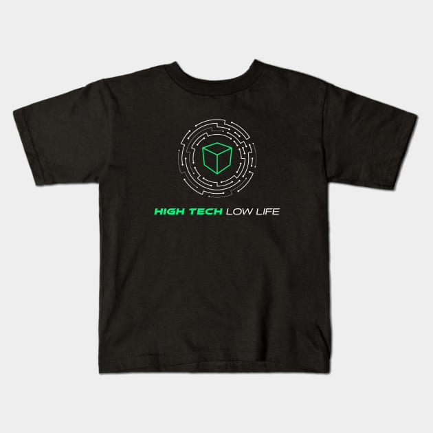 High Tech Low Life Cybergoth RPG Kids T-Shirt by pixeptional